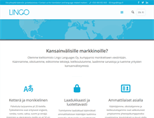 Tablet Screenshot of lingo.fi